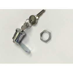 Tenant door lock (2 keys, cam, threaded retainer nut)